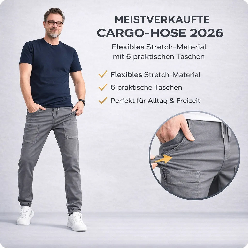 MultiPants™ – Flexible Cargo-Hose mit 6 praktischen Taschen