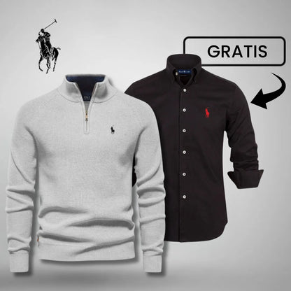 Elite Comfort Half-Zip Pullover + GRATIS klassisches Hemd